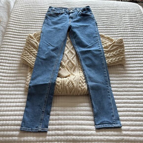 Levi's Orange Label 721 Vintage High Rise Skinny Jeans Size 26 - Picture 2 of 6